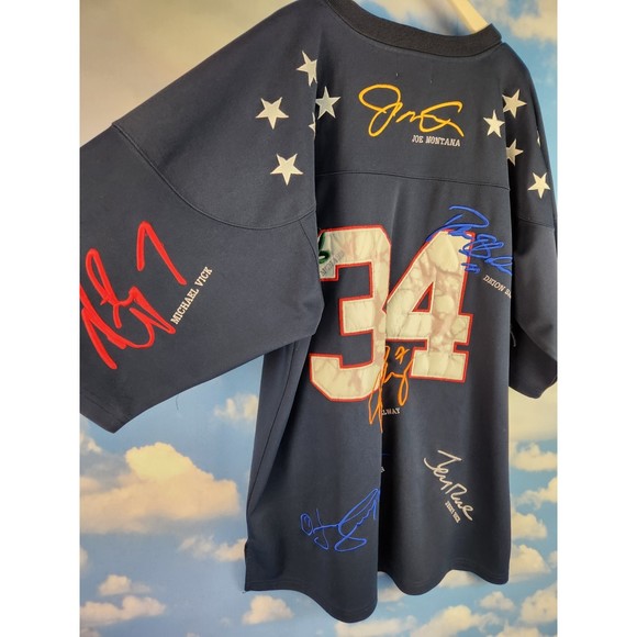 MVP NFL Pro Bowl Signature Series Football Jersey Size 52 Elway Montana Simpson - Picture 2 of 15